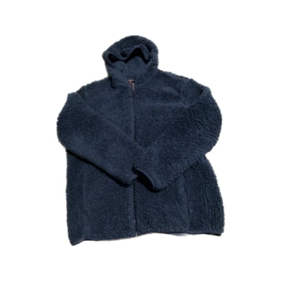 Navy Teddy Bear Jacket - Picture 1 of 1